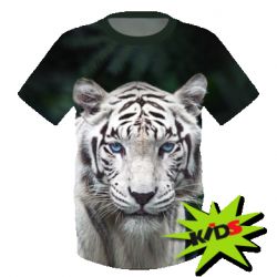 Детская 3D футболка Tiger albino