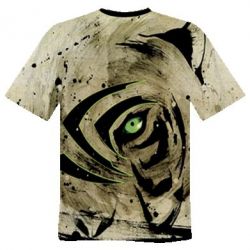 Мужская 3D футболка Tiger art