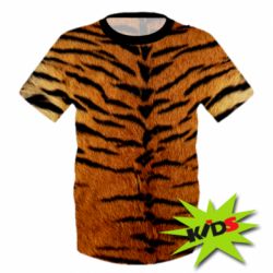 Детская 3D футболка Tiger Skin