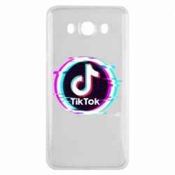 Чехол из раздела Социальные сети Tik tock glitch ring для Samsung J7 2016 - FATLINE Чехол из раздела Социальные сети Tik tock glitch ring для Samsung J7 2016