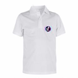 Дитяча футболка поло Tik tock glitch ring - FATLINE Дитяча футболка поло Tik tock glitch ring