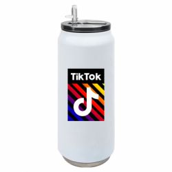 Термобанка 500ml Tik Tok Colorful Logo - FATLINE Термобанка 500ml Tik Tok Colorful Logo