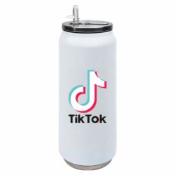 Термобанка 500ml Tiktok logo - FATLINE Термобанка 500ml Tiktok logo