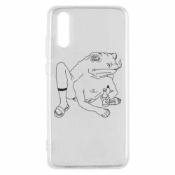 Чехол из раздела Rayzetkraut Toad with human hands для Huawei P20 - FATLINE Чехол из раздела Rayzetkraut Toad with human hands для Huawei P20