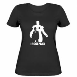 Женская футболка Tony iron man - FATLINE Женская футболка Tony iron man