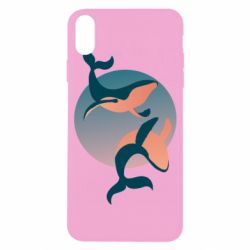 Чехол из раздела Кит Two whales для Apple iPhone X/Xs - FATLINE Чехол из раздела Кит Two whales для Apple iPhone X/Xs