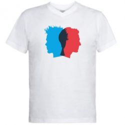 Мужская футболка  с V-образным вырезом Tyler Durden & Jack