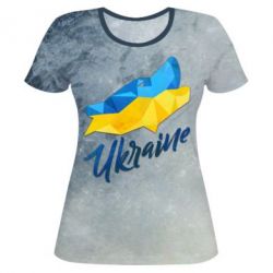 Жіноча 3D футболка Ukrainian wolf