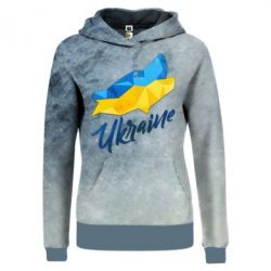 Жіноча 3D худі Ukrainian wolf