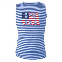 Майка-тельняшка USA - FATLINE Майка-тельняшка USA