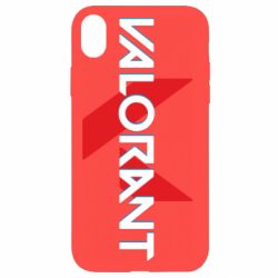 Чехол из раздела Valorant Valorant glitsh logo для Apple iPhone XR