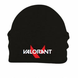 Шапка на флисе Valorant glitsh logo - FATLINE Шапка на флисе Valorant glitsh logo