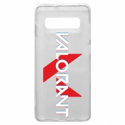Чехол из раздела Valorant Valorant glitsh logo для Samsung S10+
