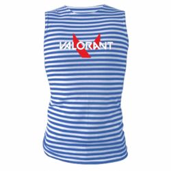 Майка-тельняшка Valorant glitsh logo