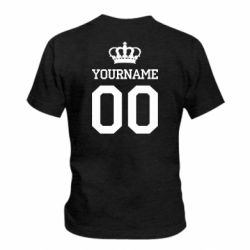 Дитяча футболка Ваше ім'я корона