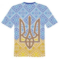 Мужская 3D футболка Вишиванка с гербом - FATLINE Мужская 3D футболка Вишиванка с гербом