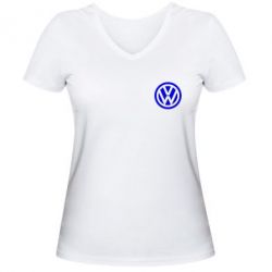 Женские футболки с V-образным вырезом