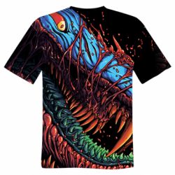 Мужская 3D футболка Werewolf monster