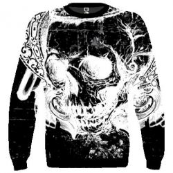 3D свитшот White Skull - FATLINE 3D свитшот White Skull