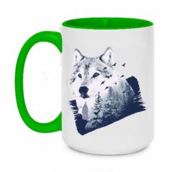 Кружки двухцветные 420ml