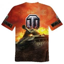 Чоловіча 3D футболка World of Tanks big emblem