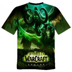 Мужская 3D футболка World of warcraft Legion - FATLINE Мужская 3D футболка World of warcraft Legion