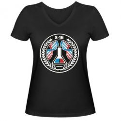 Женские футболки с V-образным вырезом