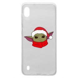 Чехол из раздела Мандалорец Yoda santa для Samsung A10 - FATLINE Чехол из раздела Мандалорец Yoda santa для Samsung A10