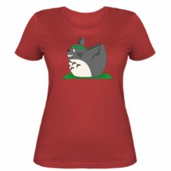 Женская футболка Yoga totoro - FATLINE Женская футболка Yoga totoro