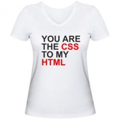 Жіночі футболки з V-подібним вирізом - FATLINE