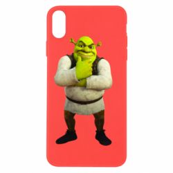 Чехол из раздела Мультфильмы Задумчивый Шрек для Apple iPhone X/Xs - FATLINE Чехол из раздела Мультфильмы Задумчивый Шрек для Apple iPhone X/Xs