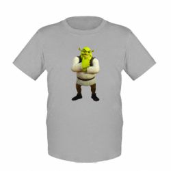 Детская футболка Задумчивый Шрек - FATLINE Детская футболка Задумчивый Шрек