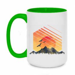 Кружки двухцветные 420ml