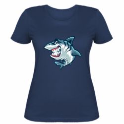 Женская футболка Angry shark - FATLINE Женская футболка Angry shark