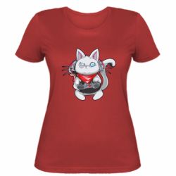 Женская футболка Cat Gamer - FATLINE Женская футболка Cat Gamer