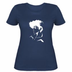 Женская футболка Cowboy bebop Spike Spiegel - FATLINE Женская футболка Cowboy bebop Spike Spiegel