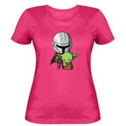 Женская футболка Din Djarin And The Child