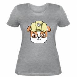 Женская футболка Dog in helmet - FATLINE Женская футболка Dog in helmet