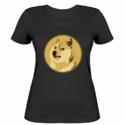 Жіноча футболка Dogecoin - FATLINE Жіноча футболка Dogecoin