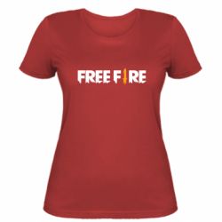 Жіноча футболка Free Fire logo - FATLINE Жіноча футболка Free Fire logo