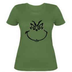 Женская футболка Гринч Улыбка - FATLINE Женская футболка Гринч Улыбка