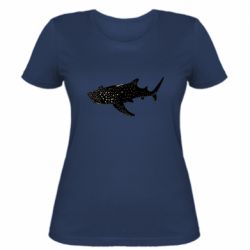 Женская футболка Китовая акула - FATLINE Женская футболка Китовая акула