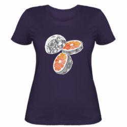 Жіноча футболка Місяць в розрізі - FATLINE Жіноча футболка Місяць в розрізі