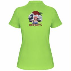 Жіноча футболка поло Japan Kitty - FATLINE Жіноча футболка поло Japan Kitty