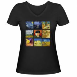 Жіночі футболки з V-подібним вирізом