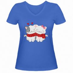 Жіночі футболки з V-подібним вирізом