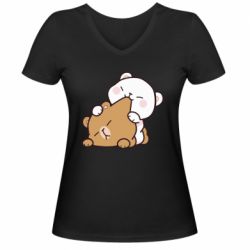 Жіночі футболки з V-подібним вирізом - FATLINE