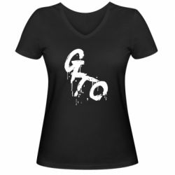 Женские футболки с V-образным вырезом - FATLINE