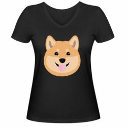 Женские футболки с V-образным вырезом