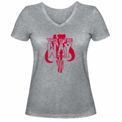 Женские футболки с V-образным вырезом - FATLINE